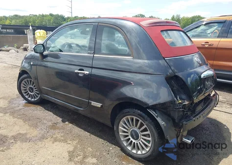 2012 Fiat 500C Lounge из США, поврежденный, VIN 3C3CFFER5CT340312